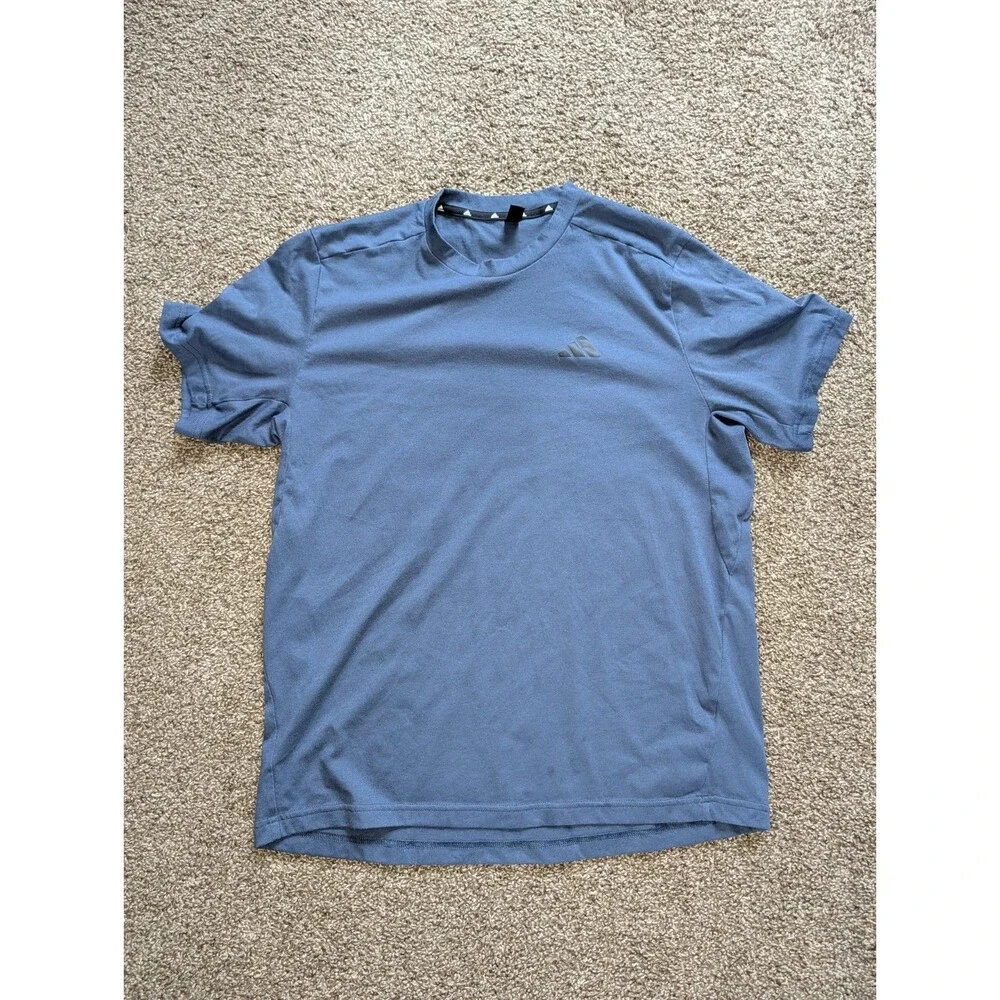 Adidas AEROREADY DESIGNED TO MOVE FEELREADY T-SHIRTMEN'S SIZE MEDIUM (M) - BLUE